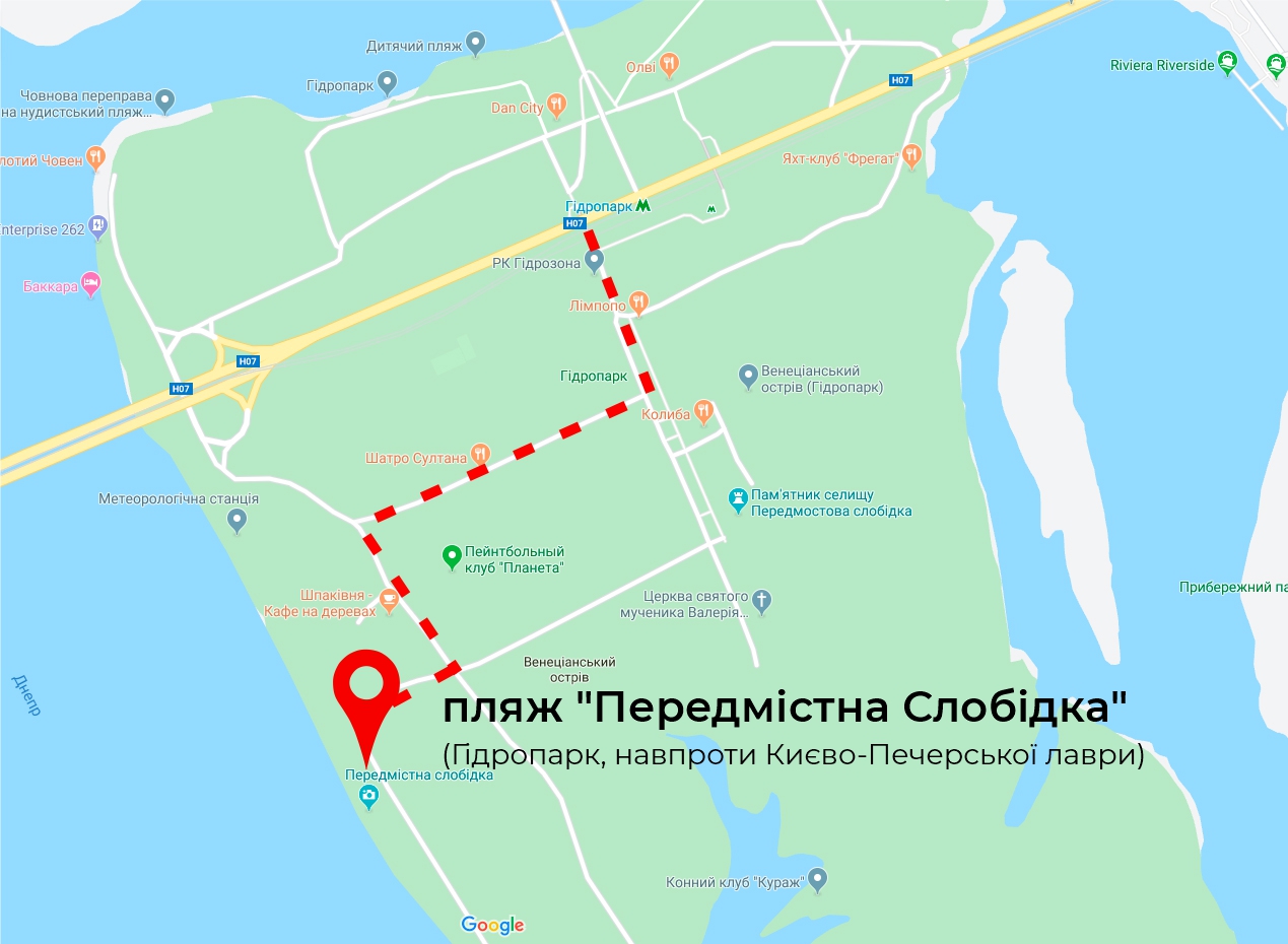 Гидропарк херсон карта